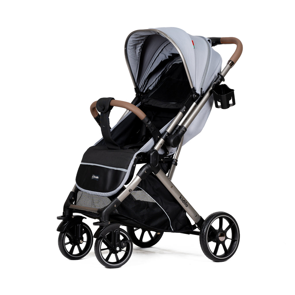 Kidilo 6600 Baby Stroller – Reversible Handle Compact Travel Pram