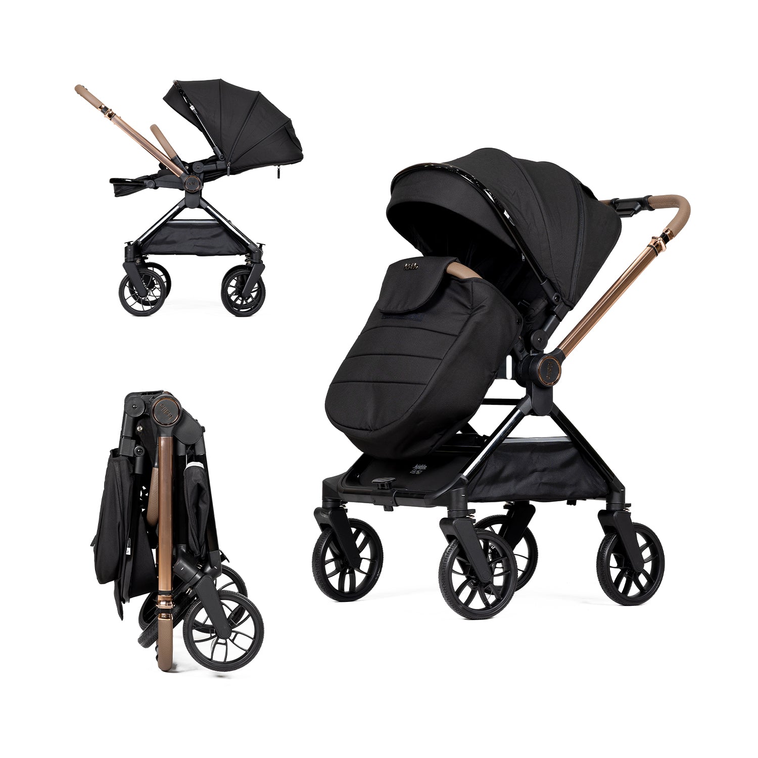 Kidilo D900 Luxury Baby Stroller – Foldable Stylish Travel Pram