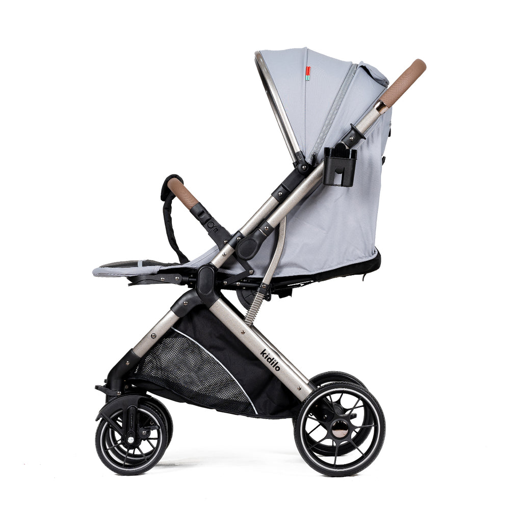 Kidilo 6600 Baby Stroller – Reversible Handle Compact Travel Pram