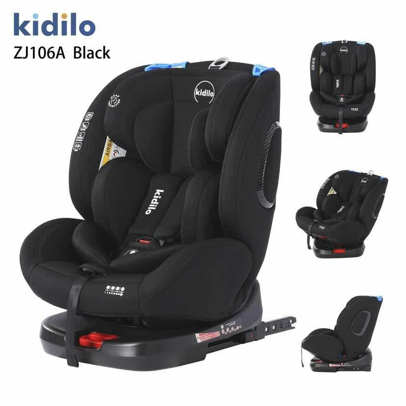 Kidilo ZJ106A Baby Car Seat with Adjustable Headrest, Safety Harness, Side Protection & Reclining Seat