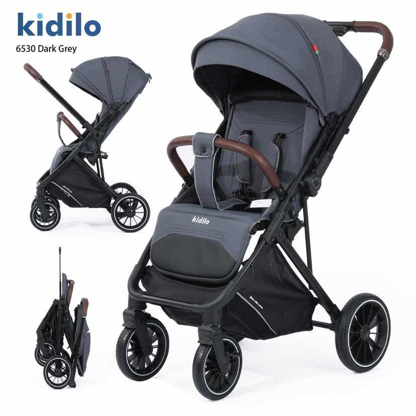 Kidilo 6530 Baby Stroller – Reversible Handle Foldable Pram