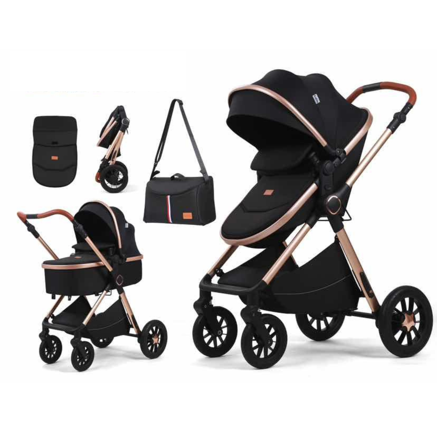 Kidilo H2D Baby Stroller – Compact Recline Travel Pram