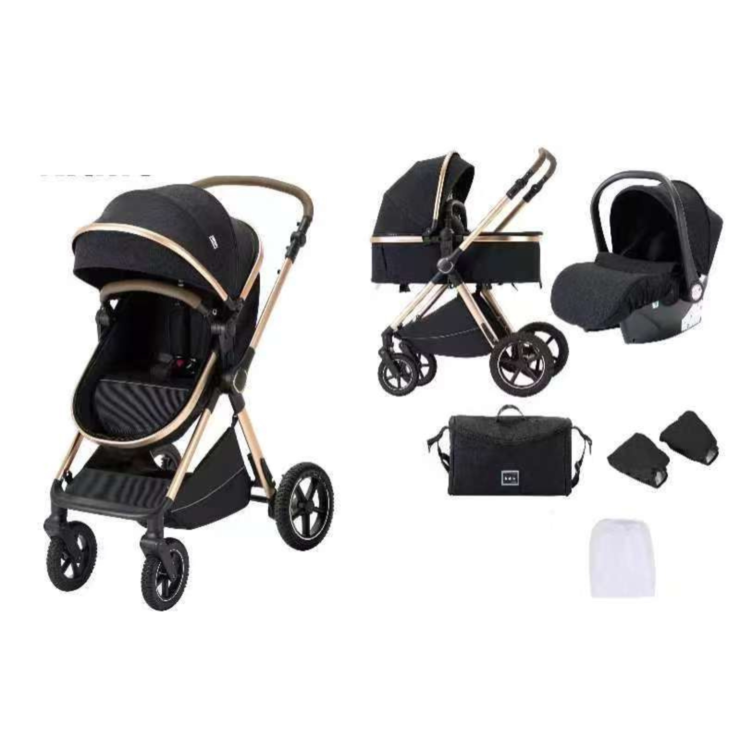 Kidilo H2X+C Travel System – Baby Stroller & Car Seat Combo