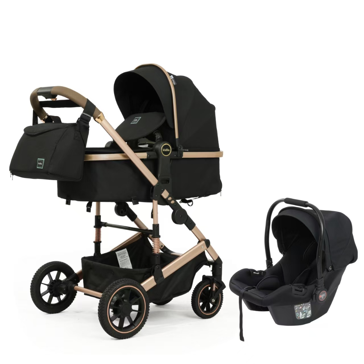 Kidilo A10+C Travel System – Baby Stroller & Car Seat Combo