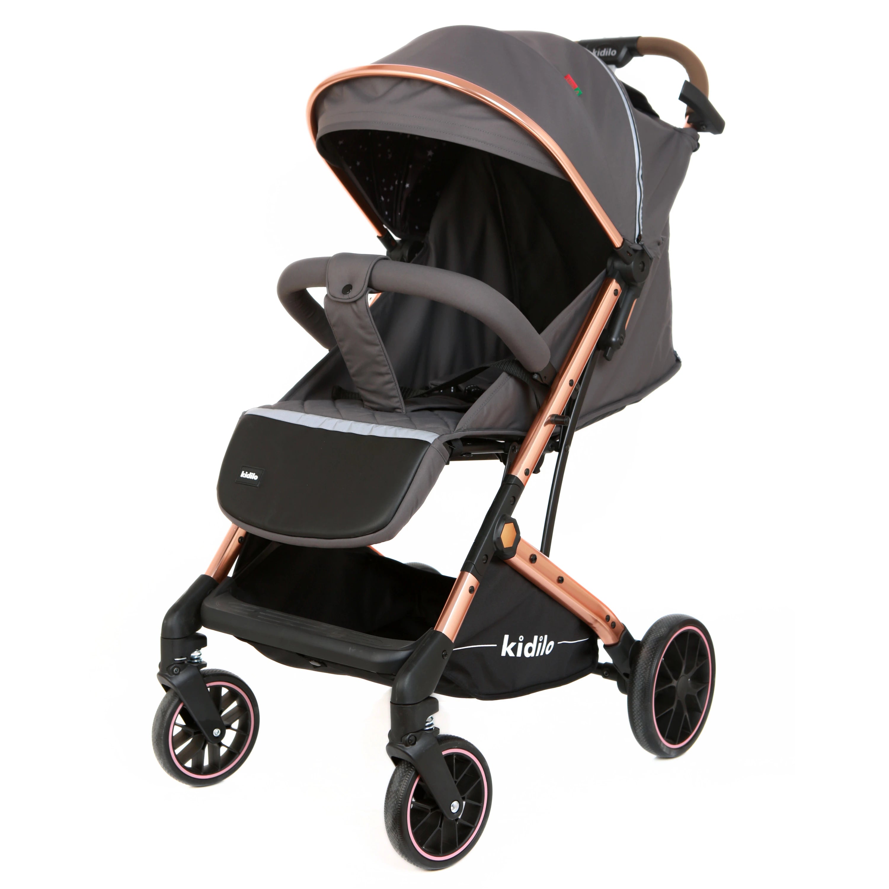KIDILO V3 Lightweight Baby Stroller | Compact Fold Travel Pushchair with Multi-Recline Seat & All-Terrain Wheels UAE