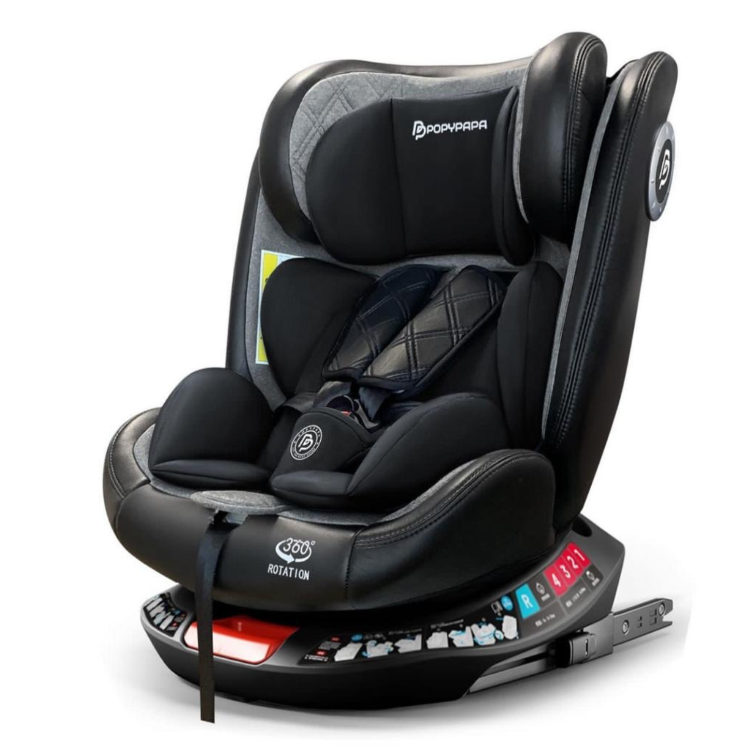 Baby Car Seat Adjustable | Safe Infant and Toddler Car Seat with Reclining, 5-Point Harness, Side Impact Protection, and Comfortable Cushioning | 360 Rotation for Easy Access and Secure Travel