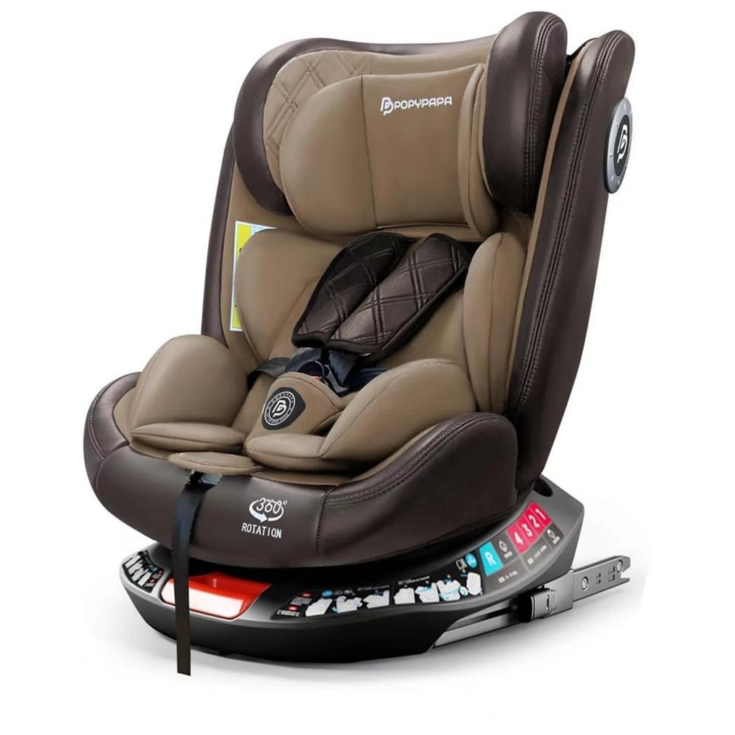 Baby Car Seat Adjustable | Safe Infant and Toddler Car Seat with Reclining, 5-Point Harness, Side Impact Protection, and Comfortable Cushioning | 360 Rotation for Easy Access and Secure Travel