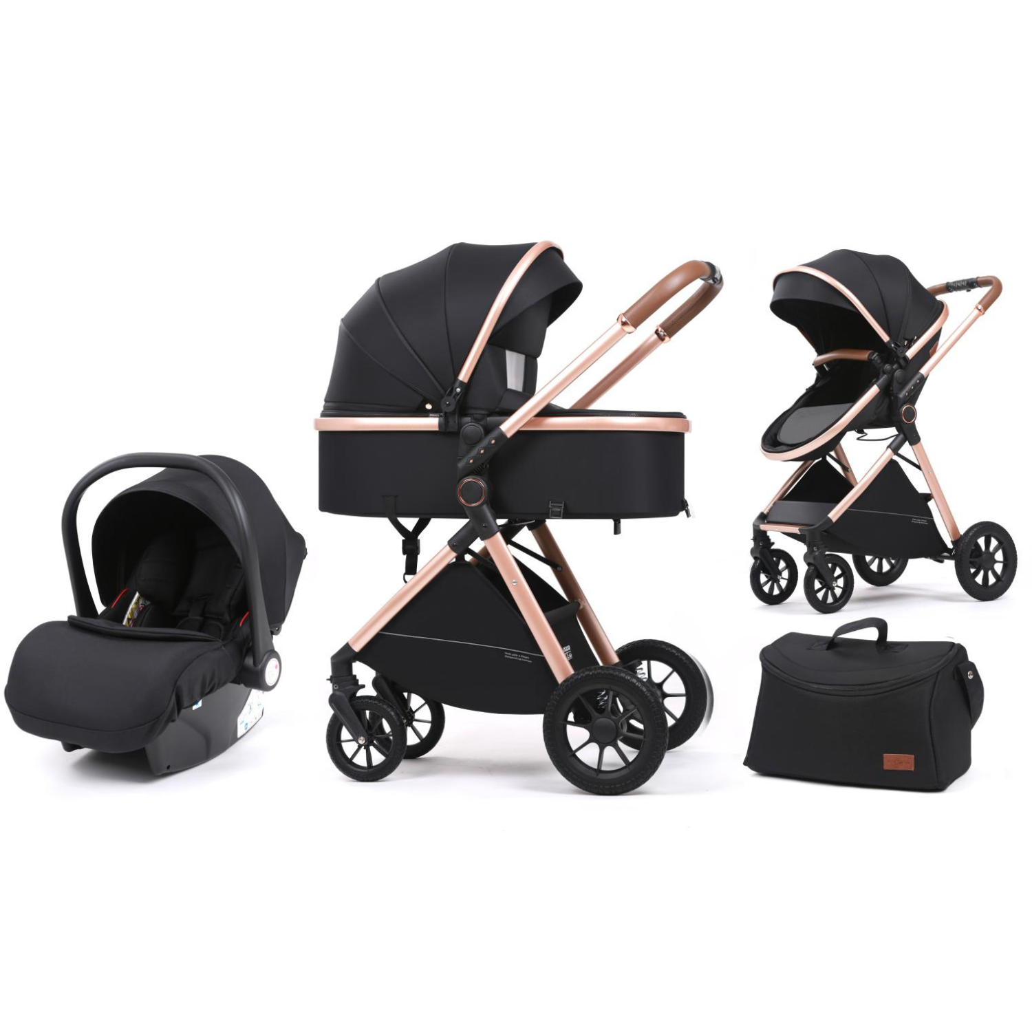 Kidilo V8G+C Travel System – Lightweight Stroller & Car Seat Set